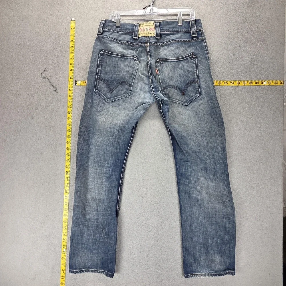 Vintage Levis Engineered Jeans Mens Blue Button Fly Medium Wash Fits 32x30